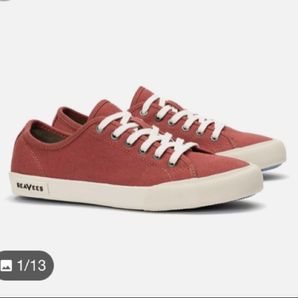 SeeVee’s Monterey sneaker in red